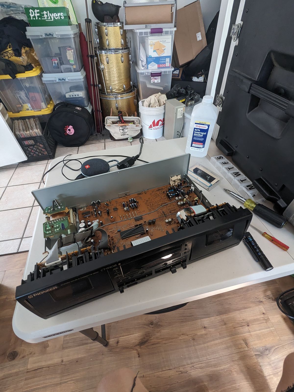 Fixing up a Pioneer CT-W404R Dual Cassette Deck